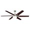 Westinghouse Ceiling Fan Indoor 60In Cayuga WIFI DmLED BrNk Rvr 6Bl Rsw/-LightMp Op Fr Glass 74003B00 - alternate 1